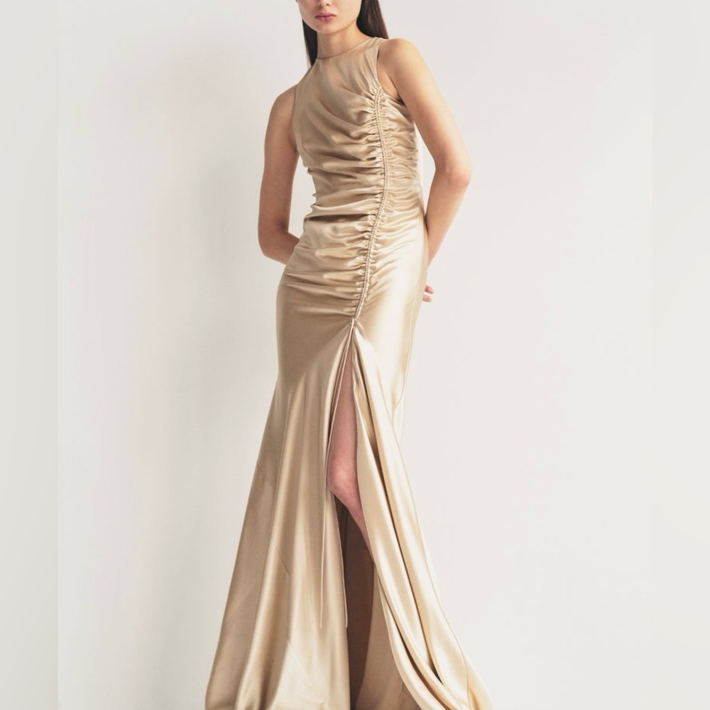 ALEJANDRA ALONSO ROJAS Ruched Tank Gown - Picture 3 of 11